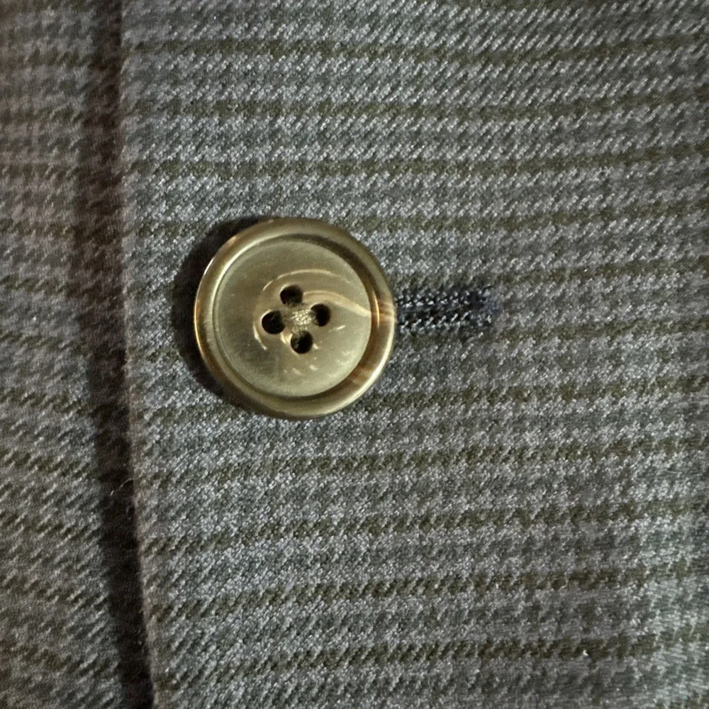 LRL Ralph Lauren Black Label Sport Coat 42R Blazer Jacket Blue Houndstooth Plaid - Picture 3 of 11
